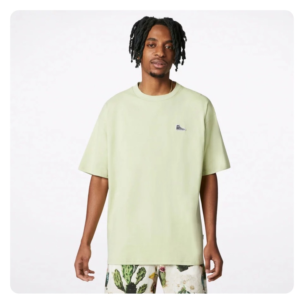 ★ Converse Chuck Taylor Sneaker Patch Crew Neck T-Shirt - Olive Aura ★